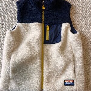 GAP Cream Sherpa Fleece with Logo Patch